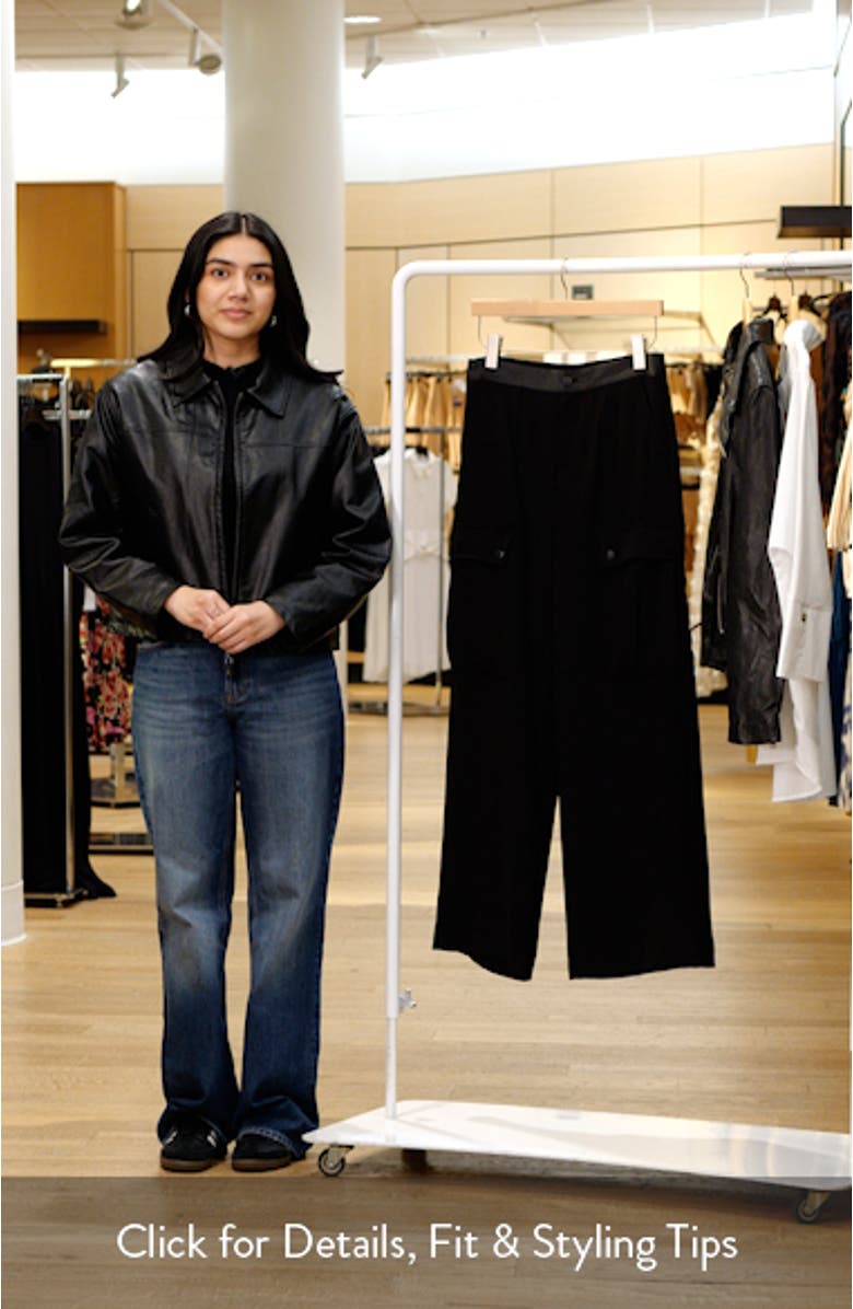 Cargo Wide Leg Suiting Pants, sales video thumbnail