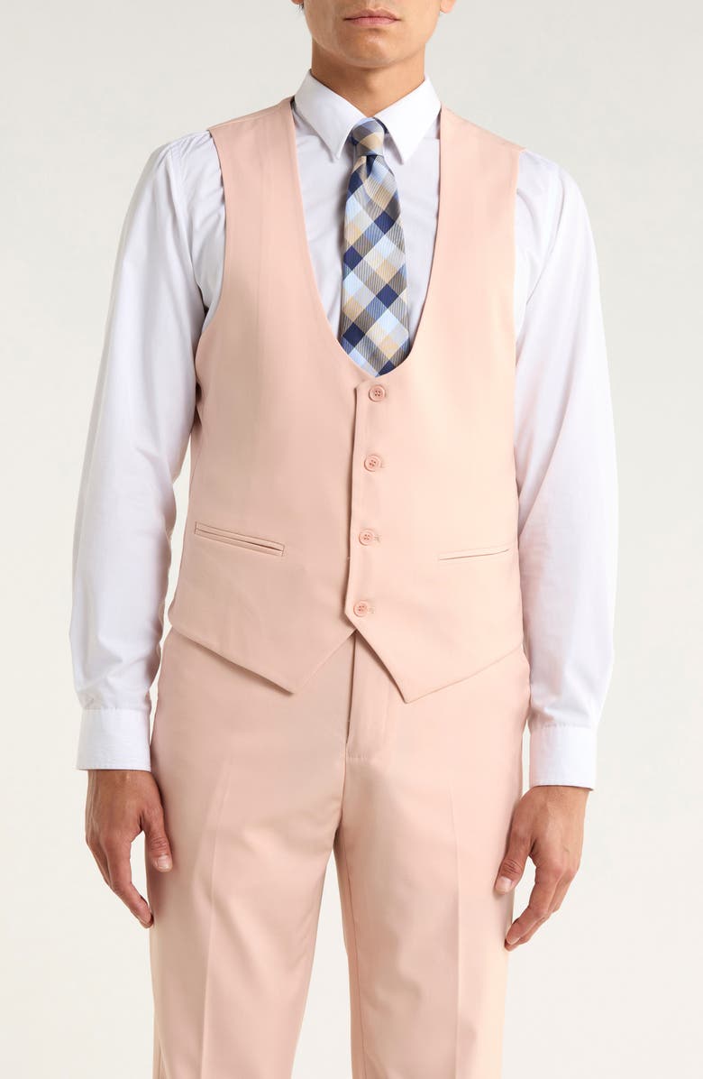 ZEGARIE Stretch 3-Piece Suit, Alternate, color, Blush