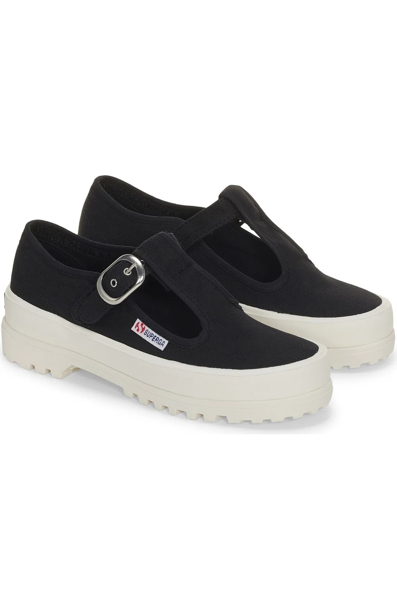 Superga 2541 Mary Jane Alpina Sneakers, Alternate, color, Black Avorio