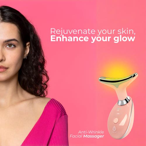 Pursonic 7-in-1 Led Light Therapy Beauty Device In Pink