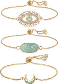 EYE CANDY LOS ANGELES Jules Set of 3 Slider Bracelets