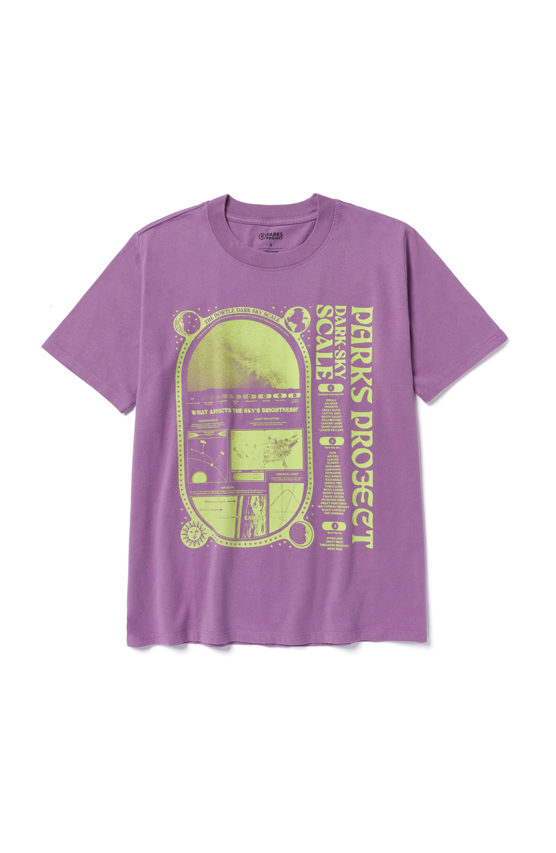 Parks Project Dark Sky Scale Relaxed Tee, Alternate, color, Vintage Plum