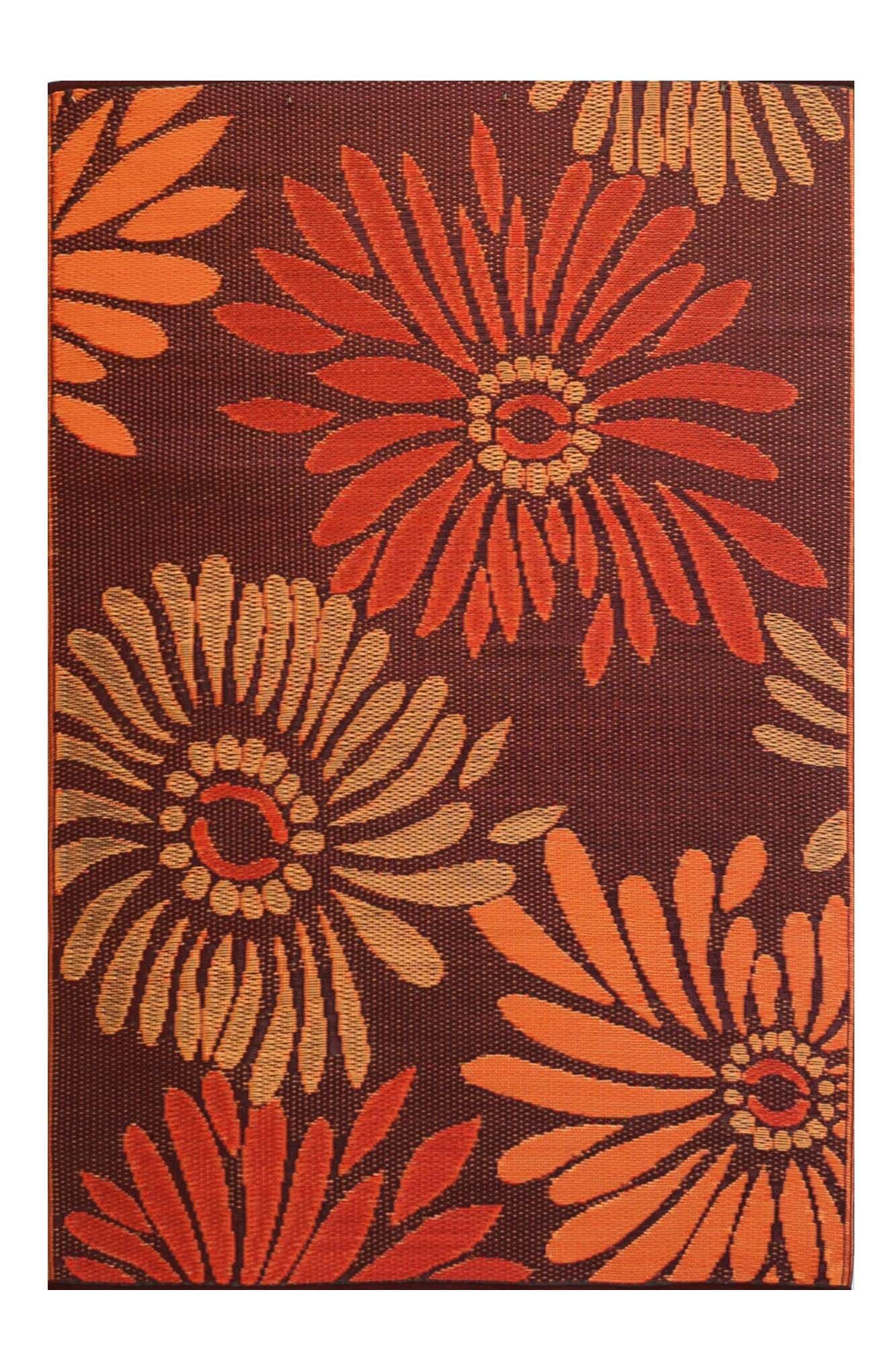 selected orange and red