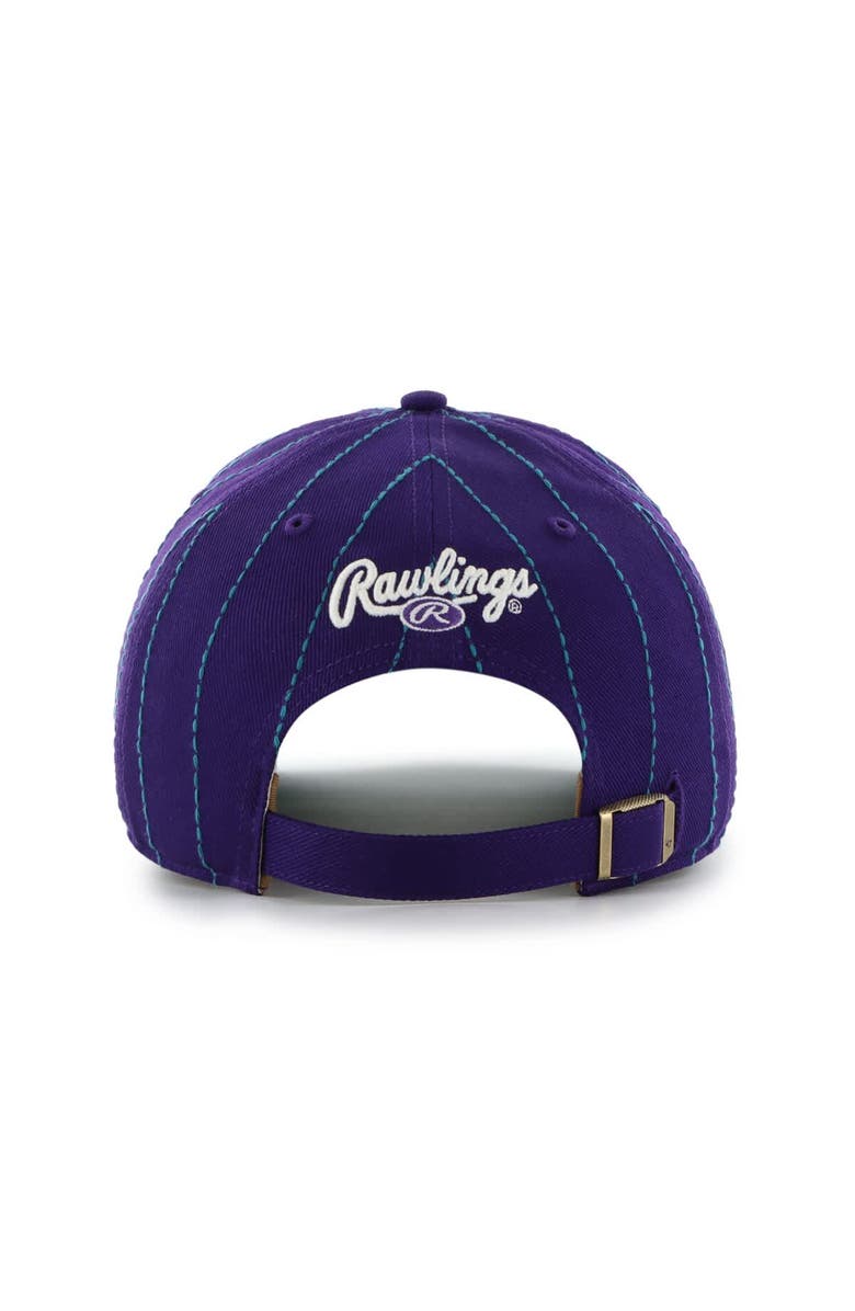 '47 Men's '47 x Rawlings Purple Arizona Diamondbacks Pinstripe Hitch Adjustable Hat, Alternate, color, Purple