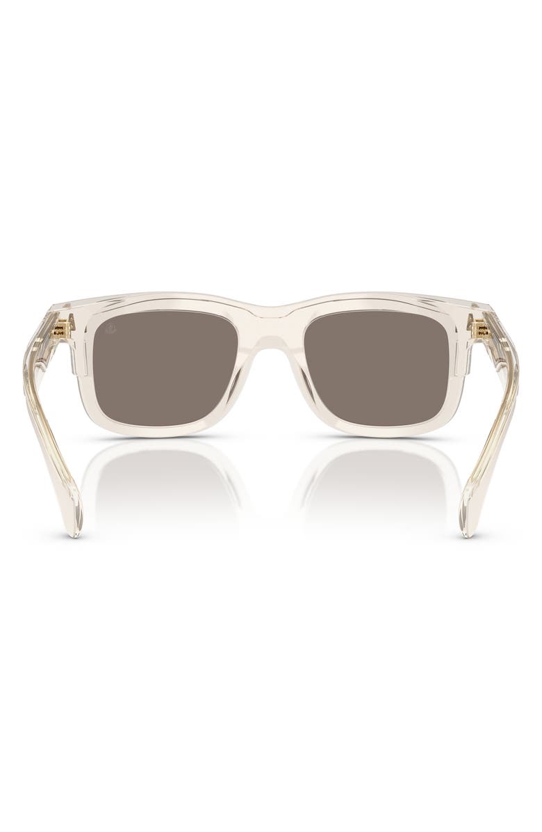 Moncler Claro 51mm Polarized Square Sunglasses, Alternate, color, Gold
