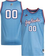 adidas Men's adidas #00 Light Blue Kansas Jayhawks Replica Swingman Jersey