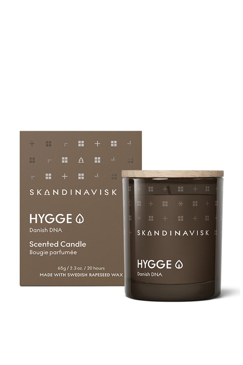 HYGGE Scented Candle 65g, Main, color, Brown