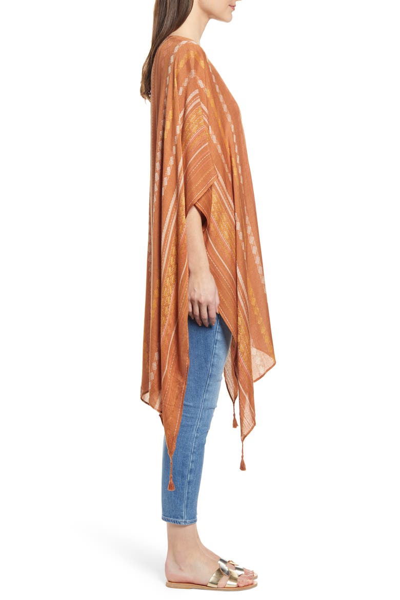 Vida Stripe Duster, Alternate, color, COOPER