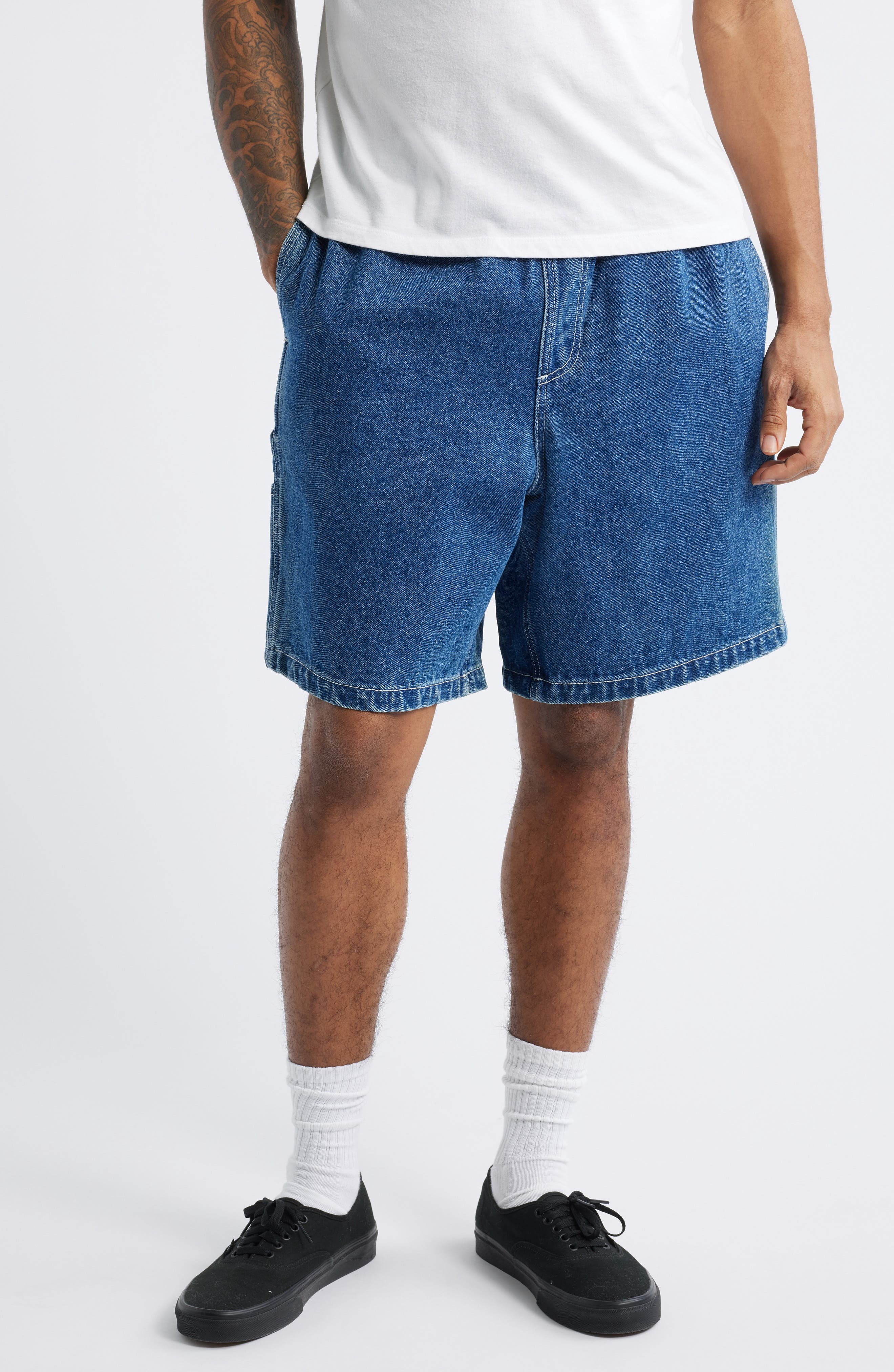 Denim Carpenter Shorts - image 3