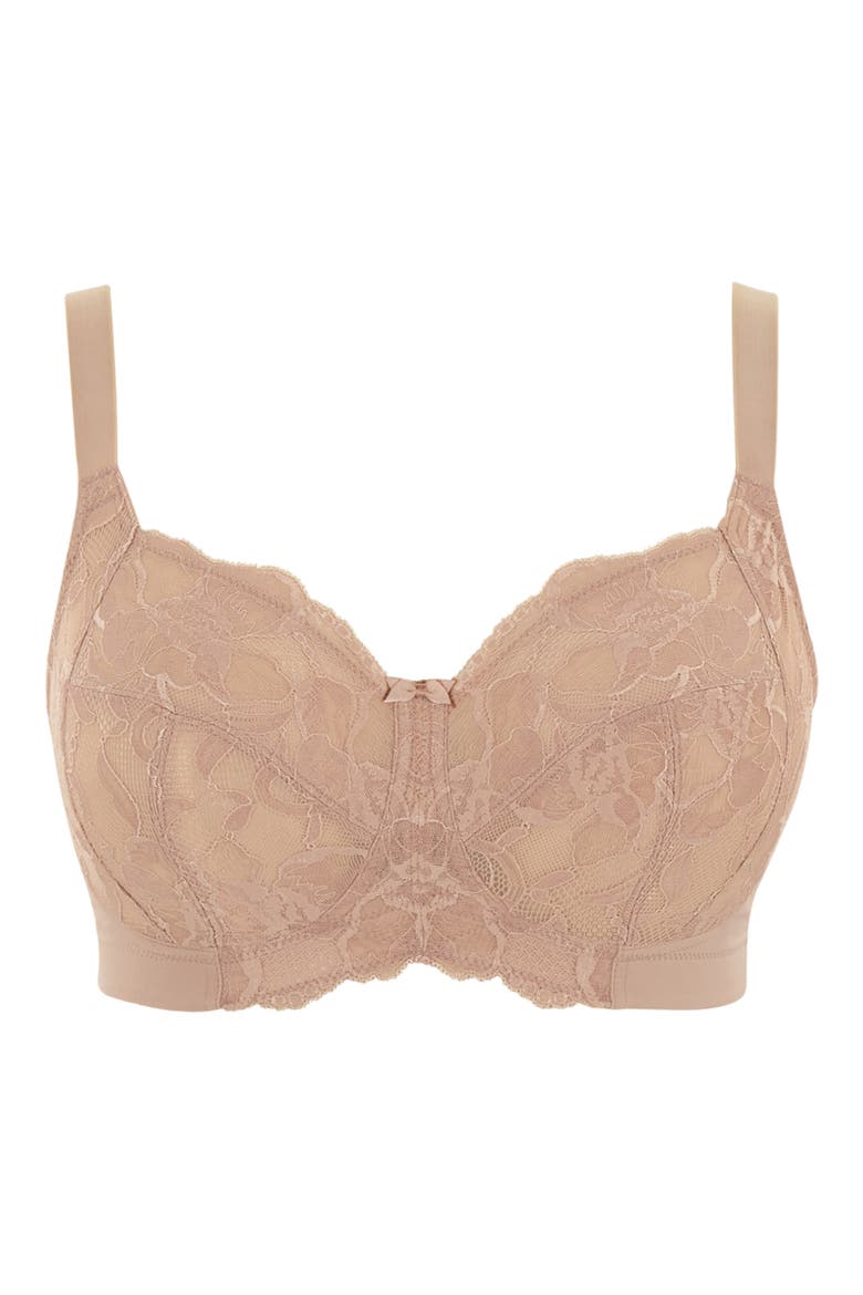 Rocha Full Coverage Lace Side Support Wireless Bra, Alternate, color, MISTY ROSE