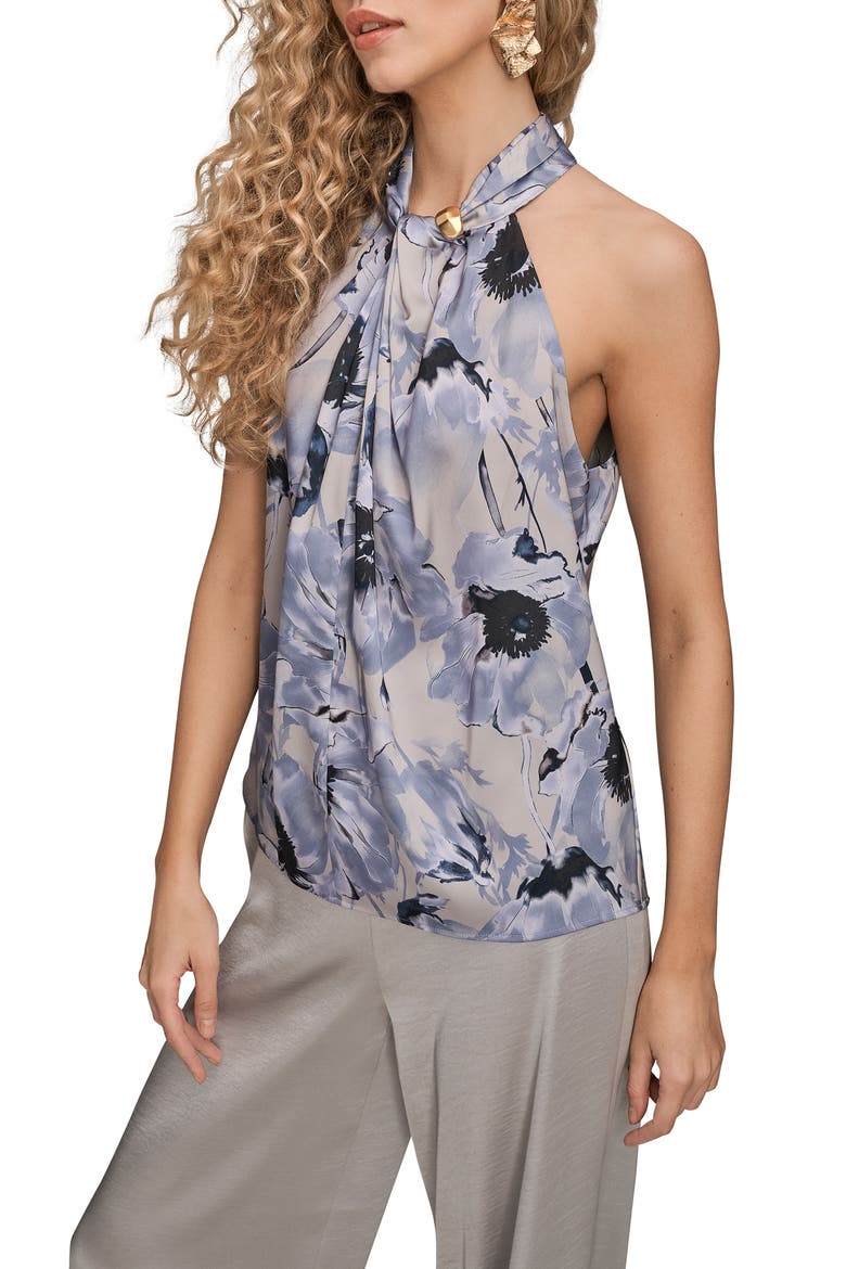 Floral Print Halter Top, Alternate, color, VAPOR/ TEMPEST MULTI