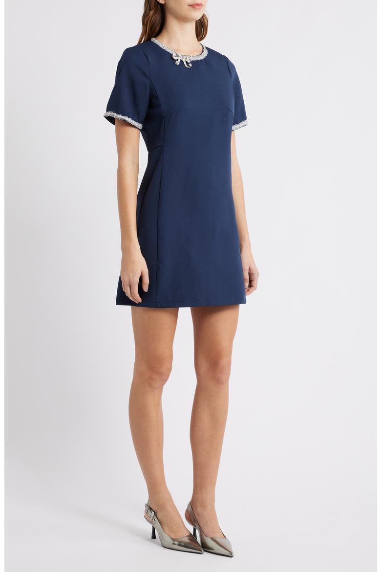 Belle de Nuit Minidress, Alternate, color, NAVY