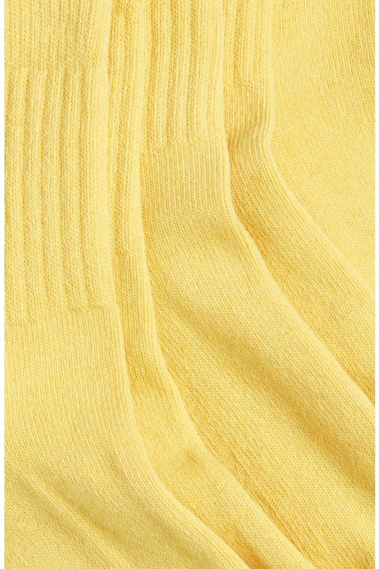 3-Pack Quarter Crew Socks, Alternate, color, YELLOW