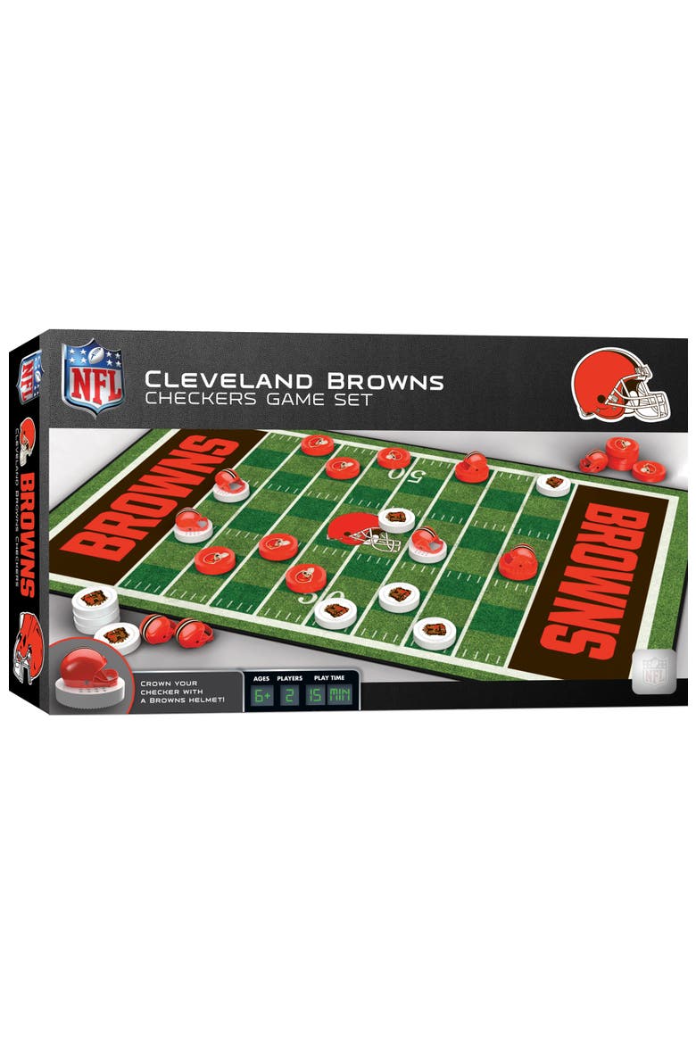 Cleveland Browns Checkers Board Game, Main, color, Multicolor