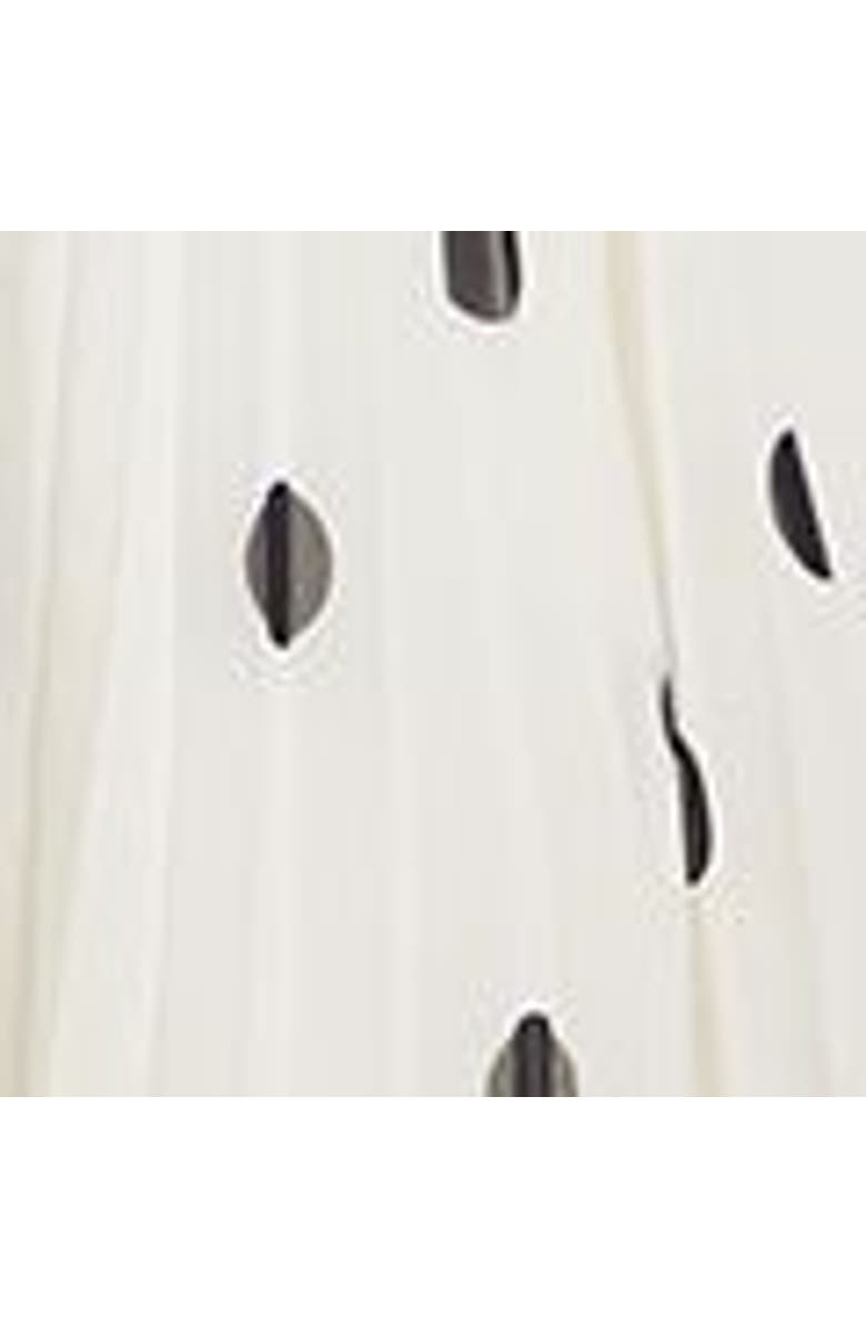 Wallis Petite Spot Pleated Midi Dress, Alternate, color, Ivory