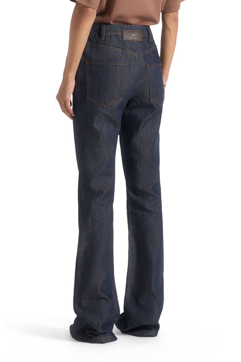 Abbie Stacked Fit And Flare Jeans, Alternate, color, Indigo