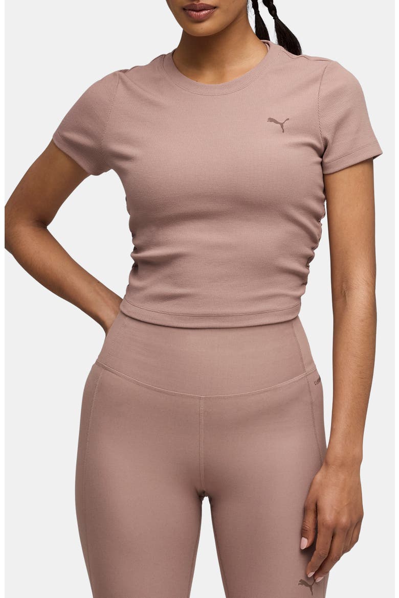 CLOUDSPUN Rib T-Shirt, Main, color, SANDSTONE