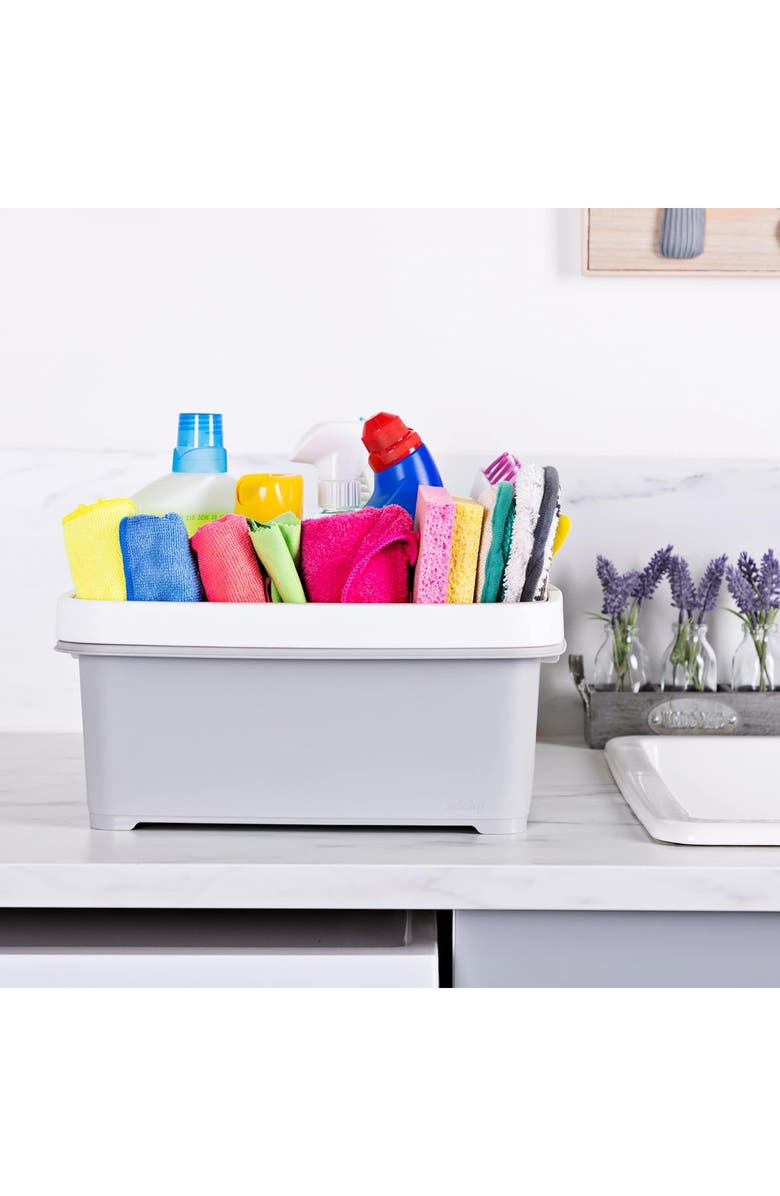 Minky Storage Caddy, Alternate, color, Light Grey