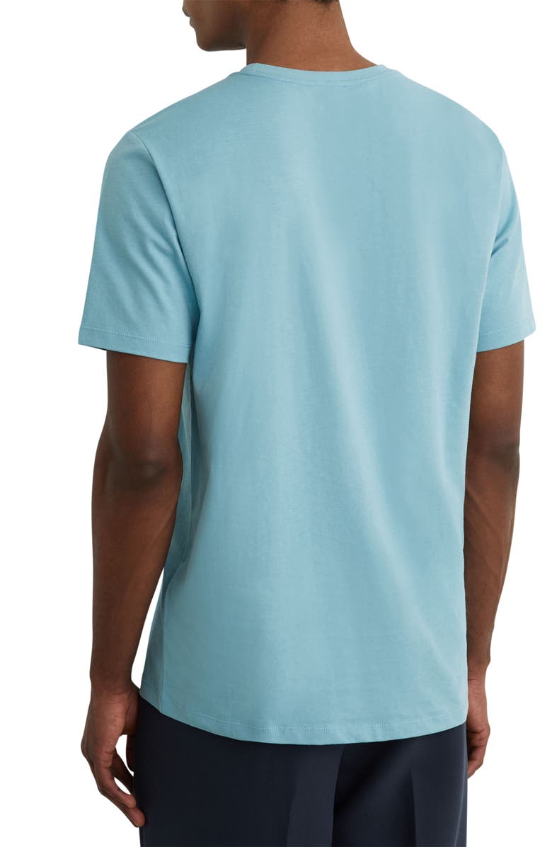 Reiss Bless Cotton T-Shirt, Alternate, color, Sea Blue