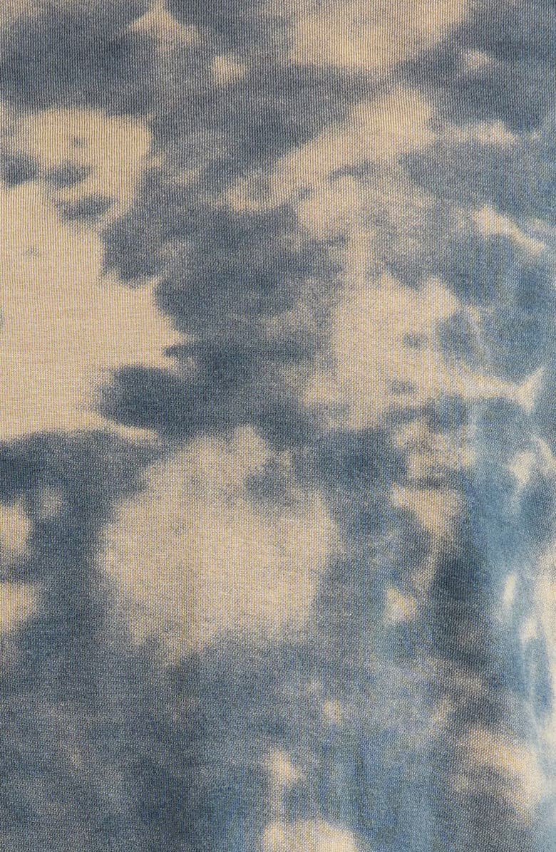 MPG Shibori Breeze Crop Boyfriend T-Shirt, Alternate, color, Silver Sage Shibori