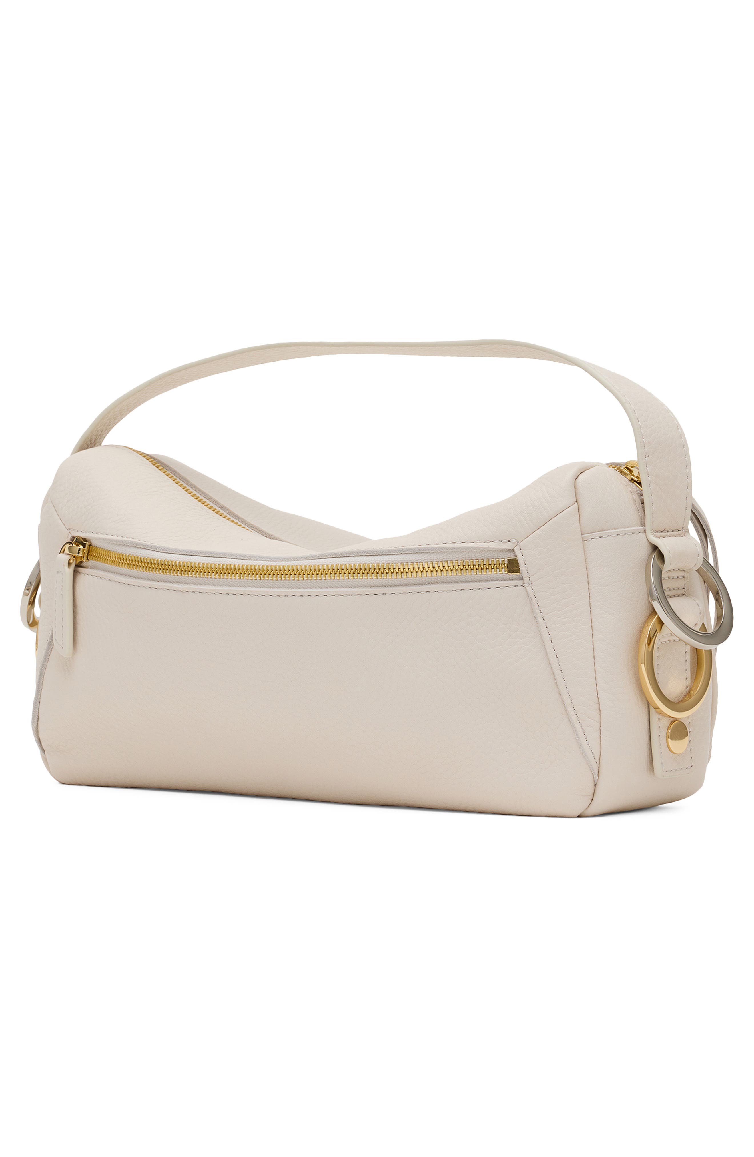 Medium Doxie Leather Shoulder Bag, Alternate, color, CALLA LILY WHITE/ GOLD SILVER