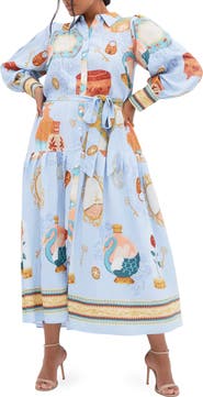 City Chic Stellar Beauty Long Sleeve Maxi Dress