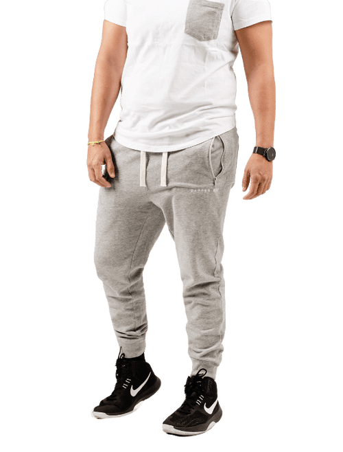 Dapper Boi Grey Melange Db Joggers In Grey Mélange