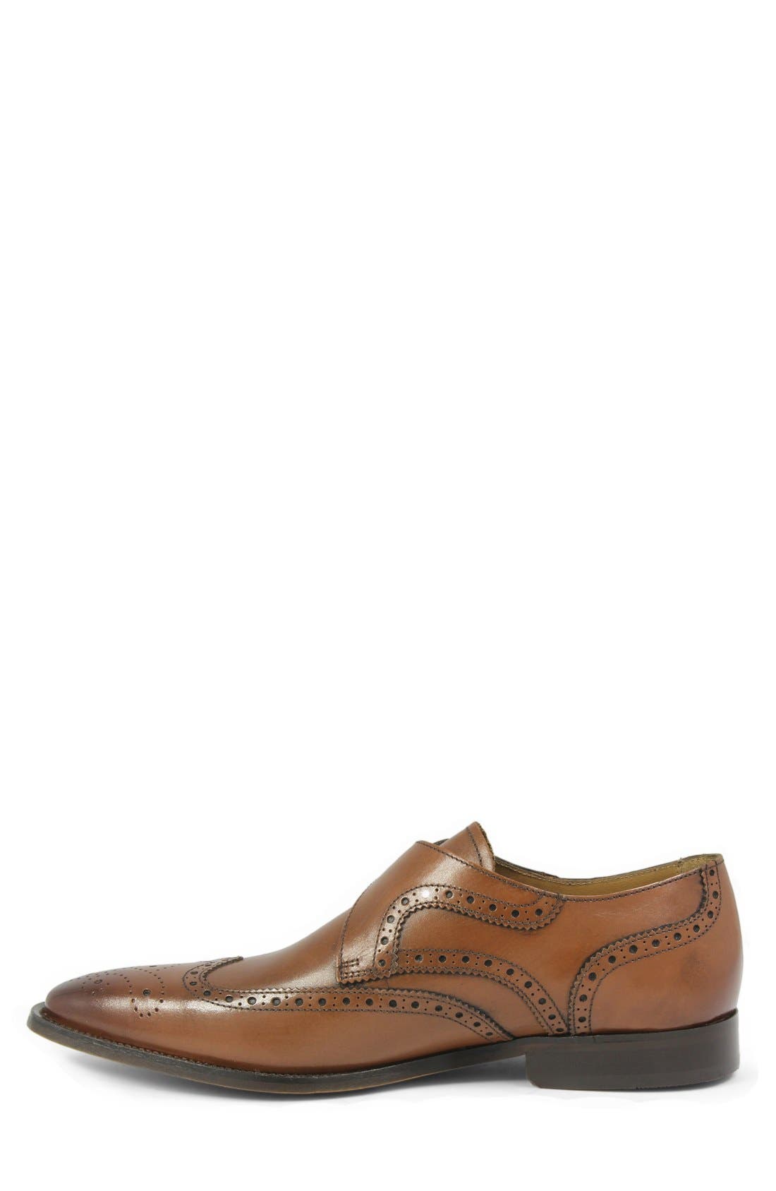 Florsheim 'Sabato' Wingtip Monk Strap Shoe, Alternate, color, 