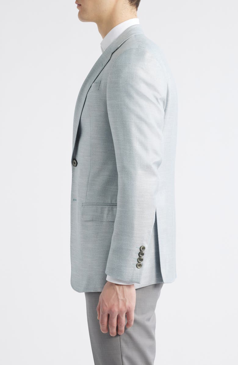 Emporio Armani Viscose Sharkskin Sport Coat, Alternate, color, Grey