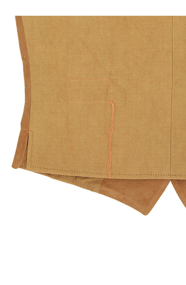 Fortela Chamois Leather Vest, Alternate, color, Camel