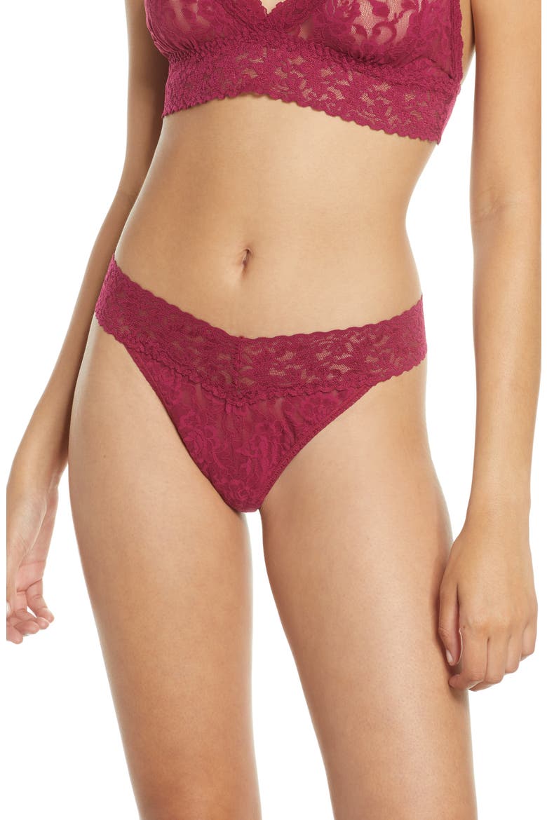 Original Rise Thong, Main, color, DARK POMEGRANATE RED