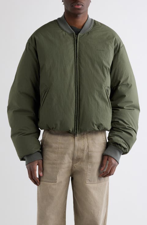 Oblya Peached Down Bomber Jacket