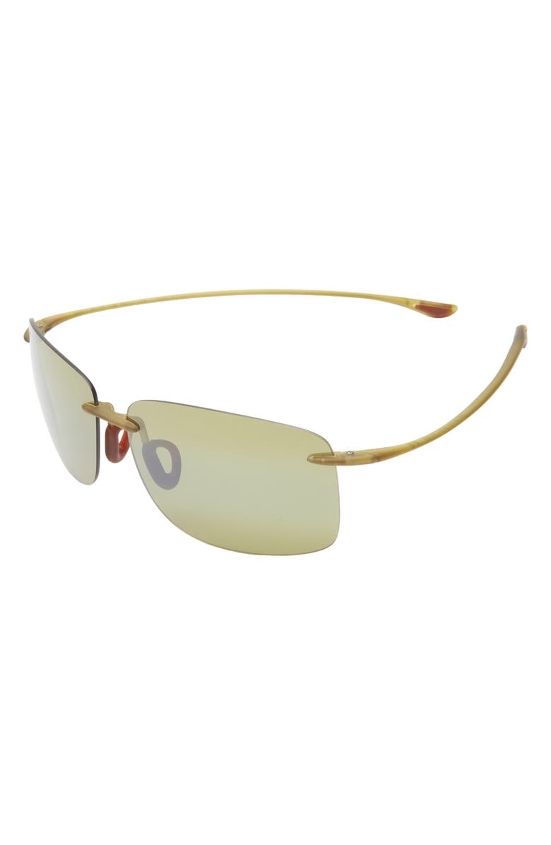 Maui Jim 62mm Polarized Rectangle Sunglasses, Alternate, color,