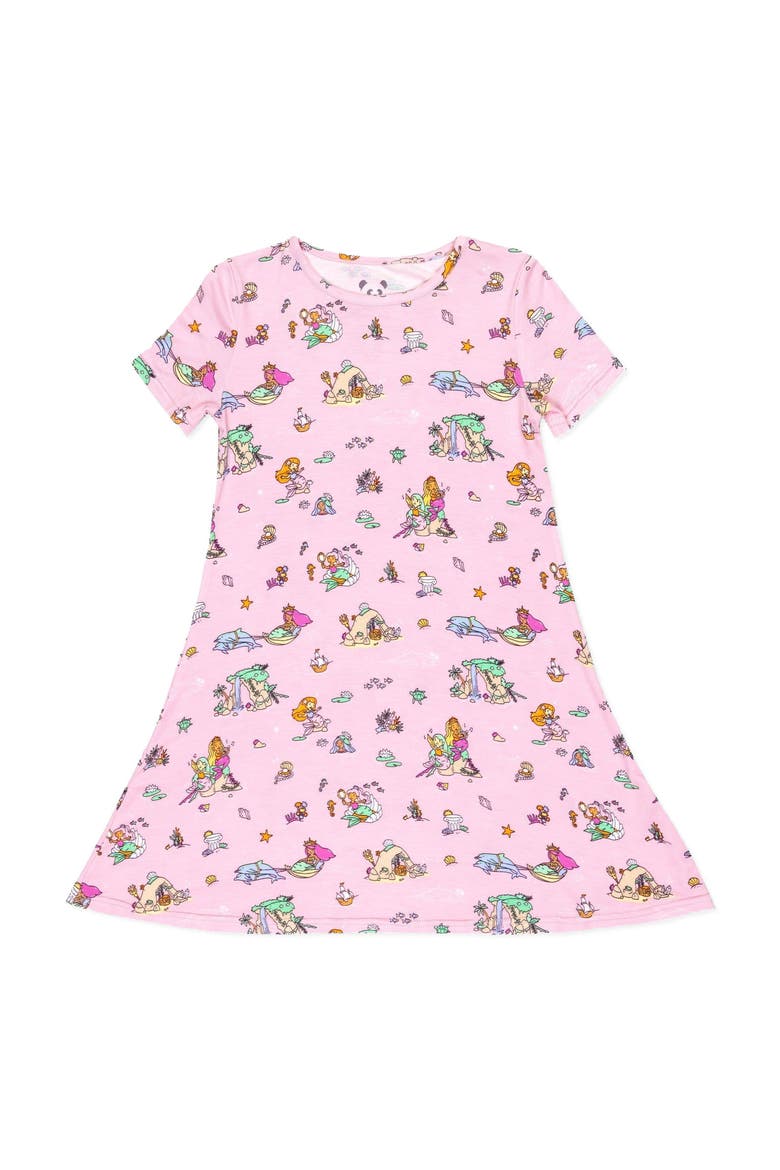 Kids' Mermaid Lagoon Short Sleeve Dress, Main, color, Mermaid Lagoon