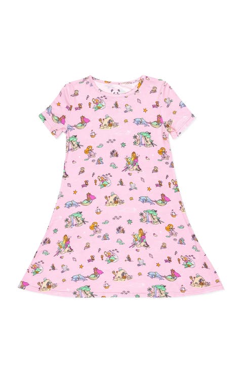 Kids' Mermaid Lagoon Short Sleeve Dress