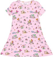 Bellabu Bear Kids' Mermaid Lagoon Short Sleeve Dress