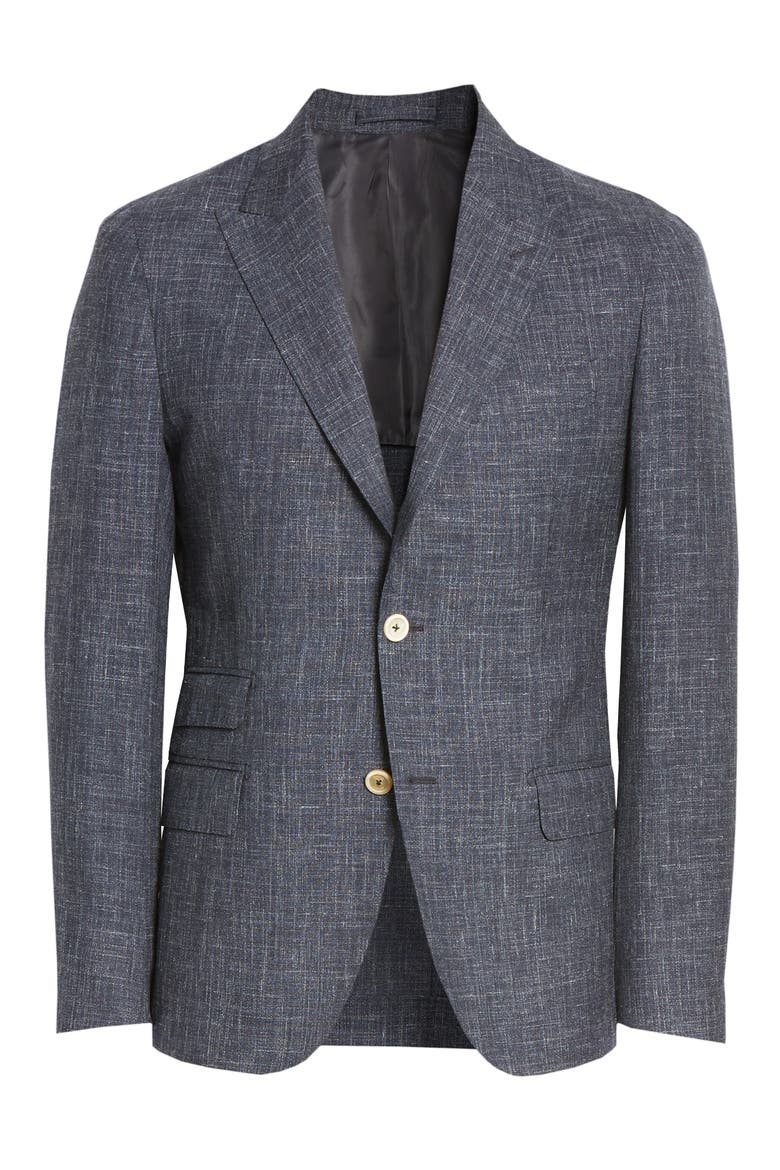 Summertime Mélange Sport Coat, Main, color, BLUE