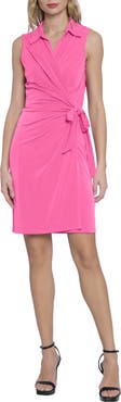 DONNA MORGAN FOR MAGGY Sleevelss Wrap Dress