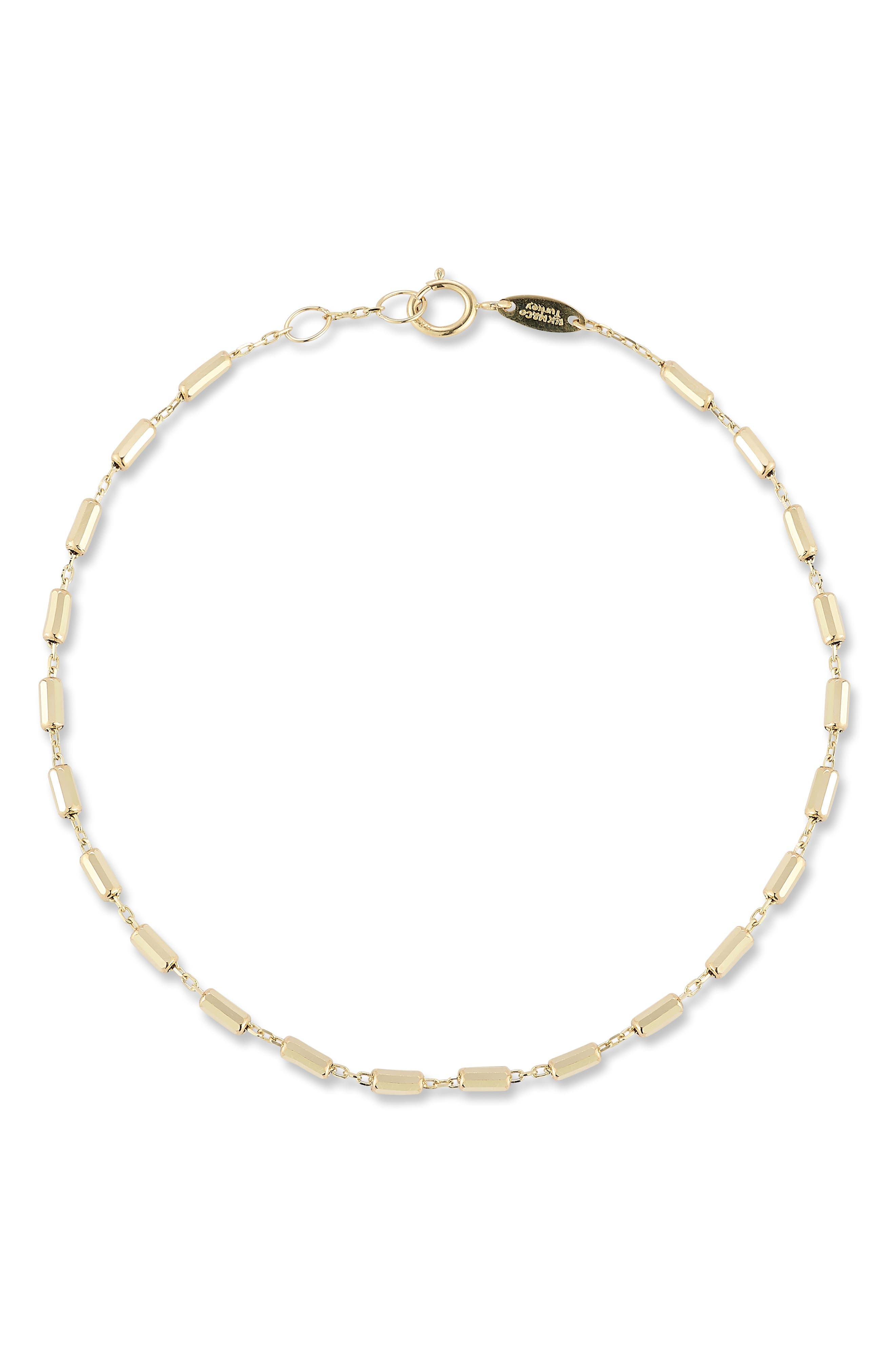 Ember Fine Jewelry <p>14K Gold Cylinder Bracelet</p>