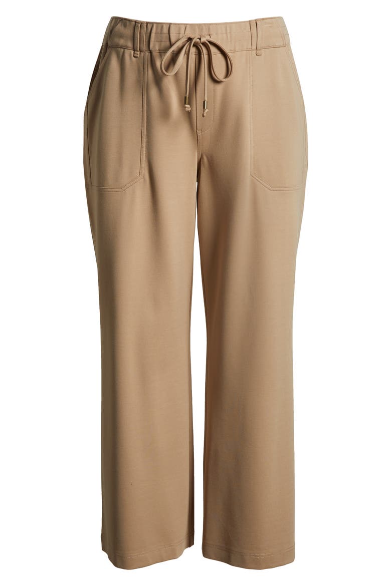 Leisure Drawstring Knit Pants, Alternate, color, TAVERTINE