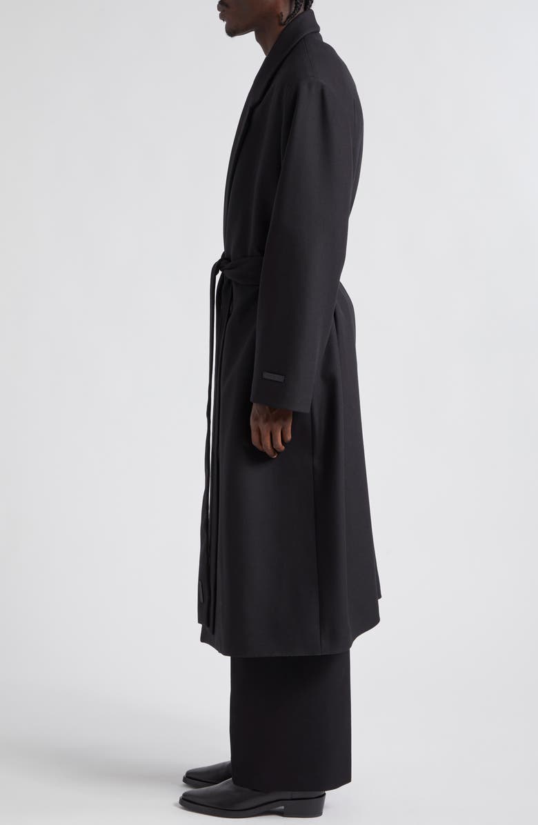 Fear of God Double Breasted Wool Gabardine Overcoat, Alternate, color, 