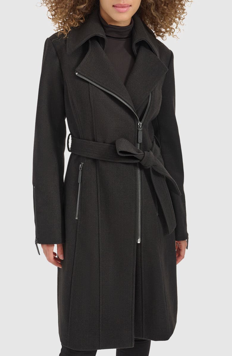 Kenneth Cole Belted Coat, Main, color,