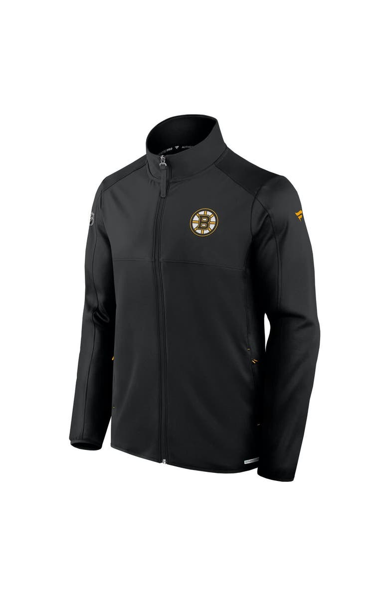 FANATICS Men's Fanatics Black Boston Bruins Authentic Pro Rink Fleece Full-Zip Jacket, Alternate, color, Black