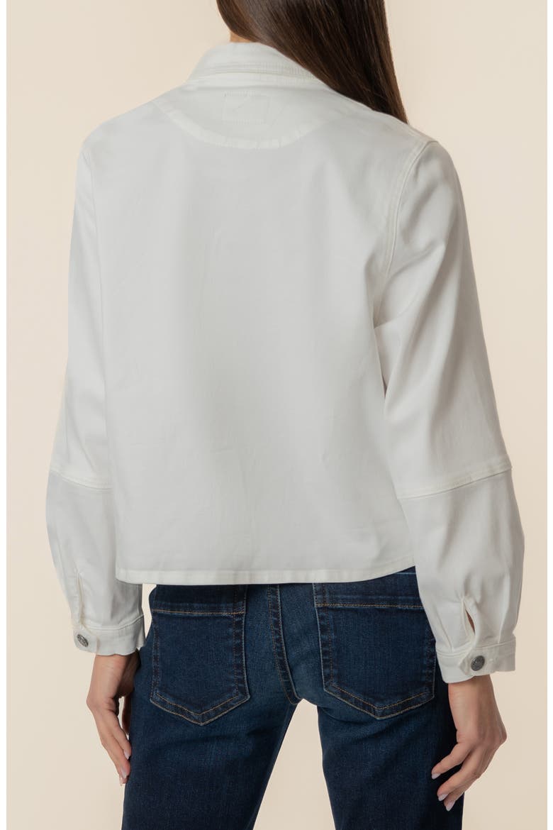 Bailey Stretch Denim Jacket, Alternate, color, WHITE