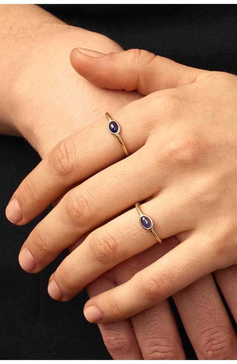 Oradina 14K Gold Heritage Stack Ring, Alternate, color,