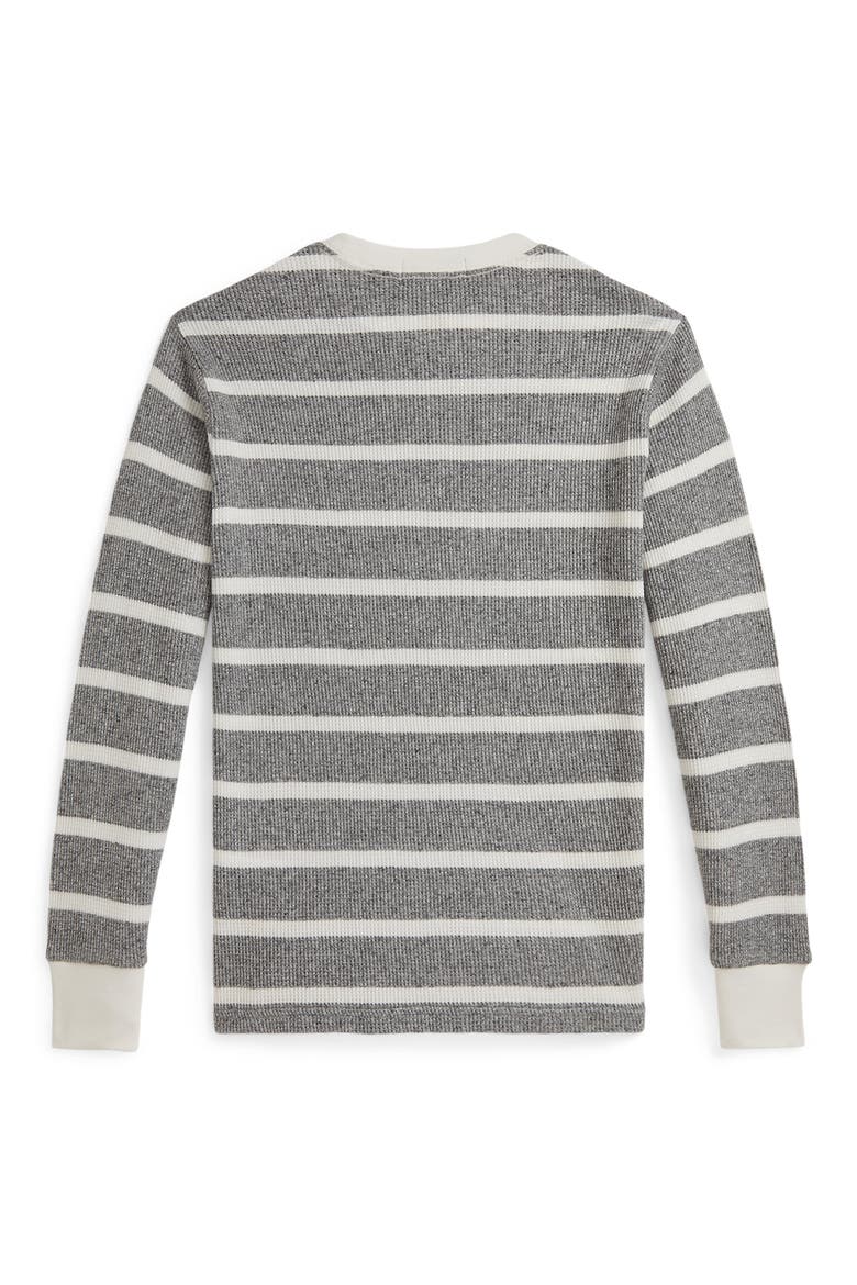 Long Sleeve Cotton Waffle T-Shirt, Alternate, color, GREY