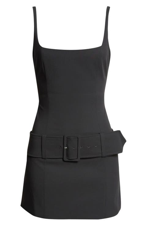 Hami Belted Stretch Suiting Minidress
