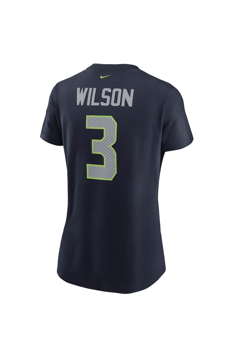 Nike Women's Nike Russell Wilson College Navy Seattle Seahawks Name & Number T-Shirt, Alternate, color, 