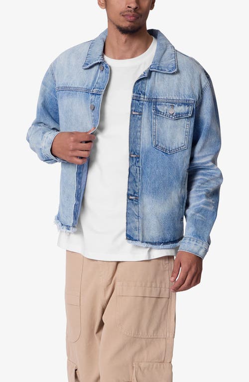 Mnml Sun Washed Frayed Denim Jacket