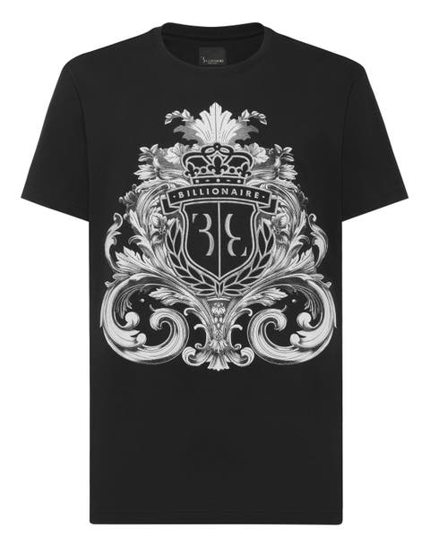 T-Shirt Round Neck Ss Crest Baroque Men